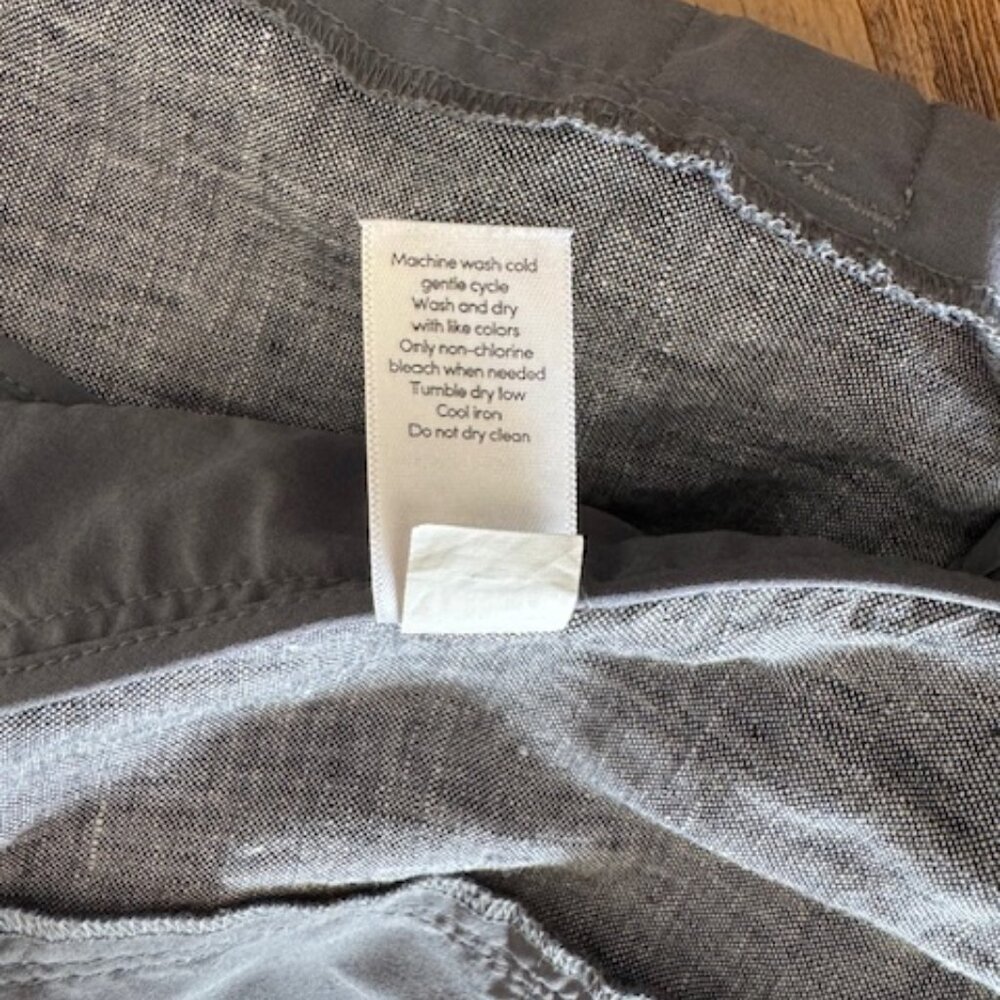 Athleta Beachside Bali Linen Shorts Womens Size 8 EUC Grey - Picture 8 of 8
